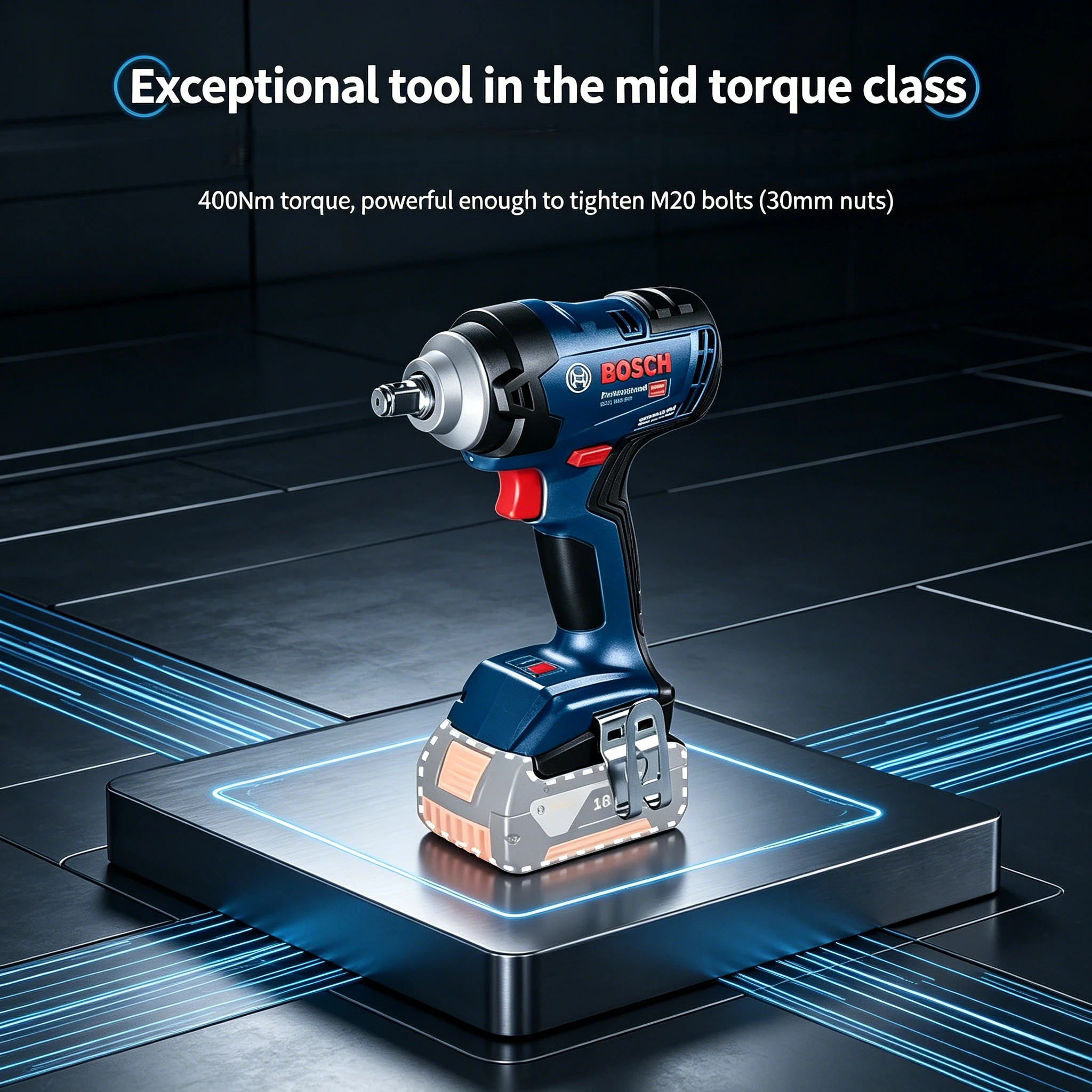‌Bosch GDS 18V-400 18V Brushle - Torque Wrench review and price