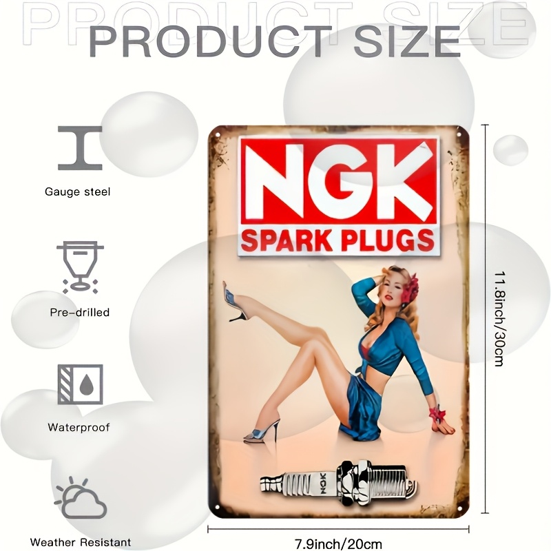 Vintage Spark Plugs Metal Sign - Spark Plug review and price