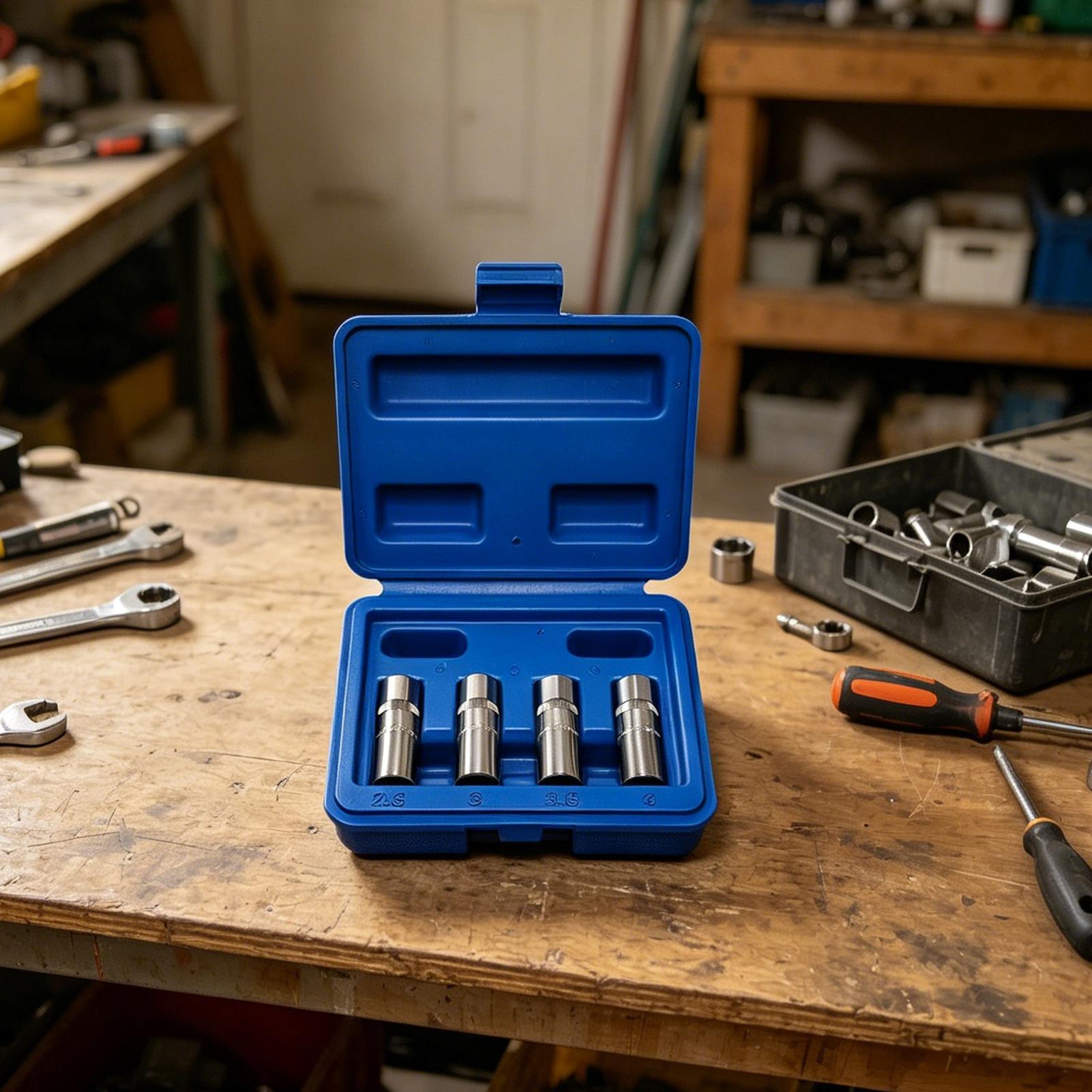 Bolt Extractor Kit 4 Pieces 1/ - Socket Set review and price